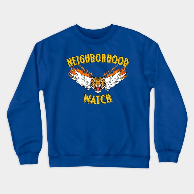 Neighborhood Watch Tiger Crewneck Sweatshirt by Meta Cortex